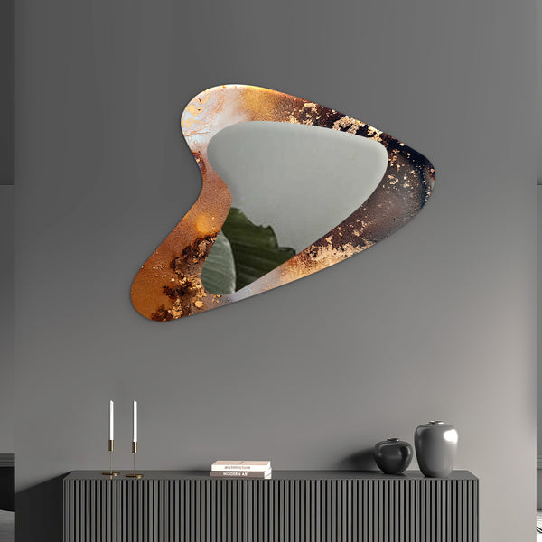Earth colors Modern Reflections Mirror Set