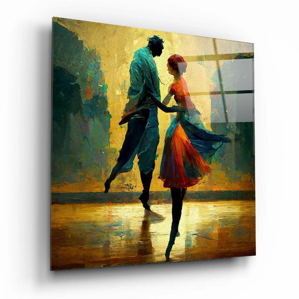 Dancing in the Rain - Glass wall art