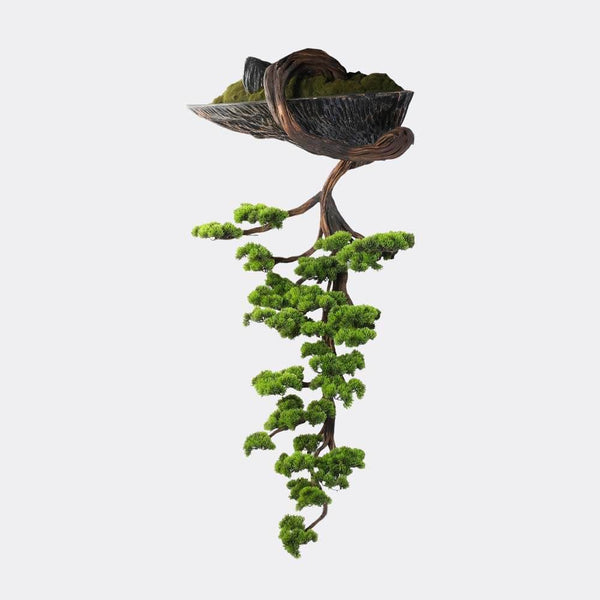 Thuja Pendant - 3D Bonsai Tree Wall Art