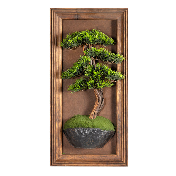 همسة  ـ  لوحة شجرة البونساي ثلاثية الأبعاد