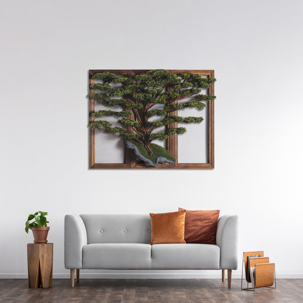 3D Bonsai Tree Wall Art