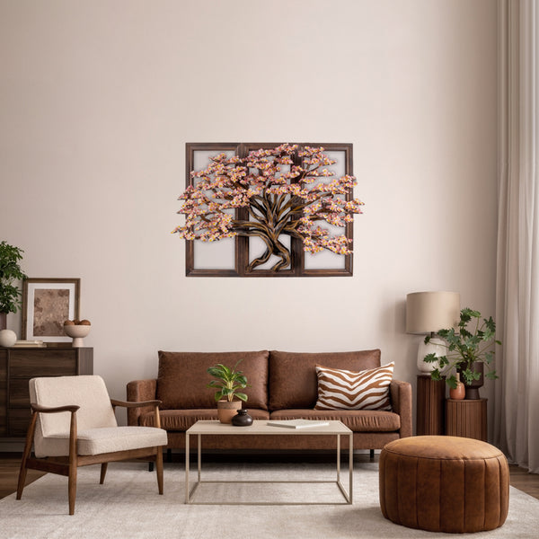 3D Bonsai Plant Wall Art - 3D Sakura Painting -