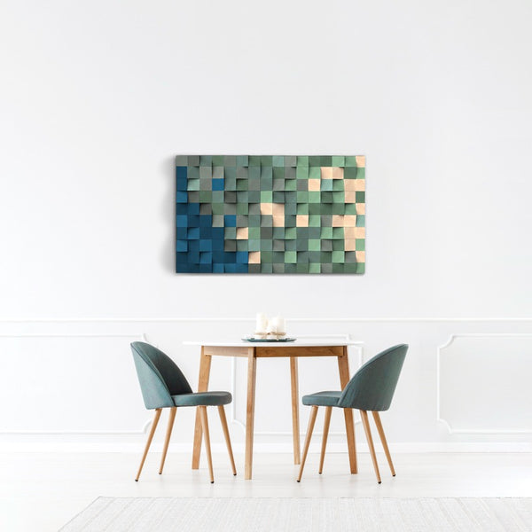 Art | Pixel | decorative wood wall art Flow