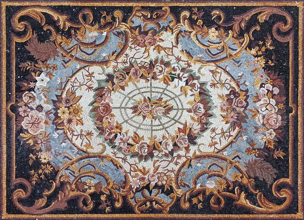 Colorful Floral Patterned Rug