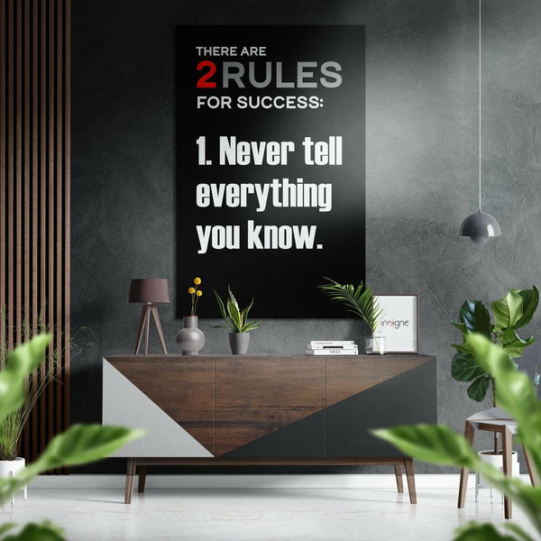 Never Tell | Alu-Dibond brushed Wall Art