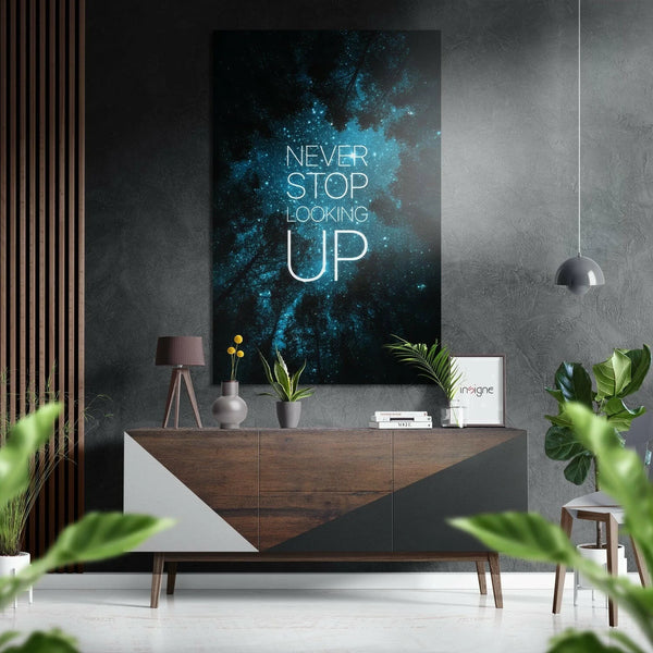 Never Stop | Alu-Dibond brushed Wall Art