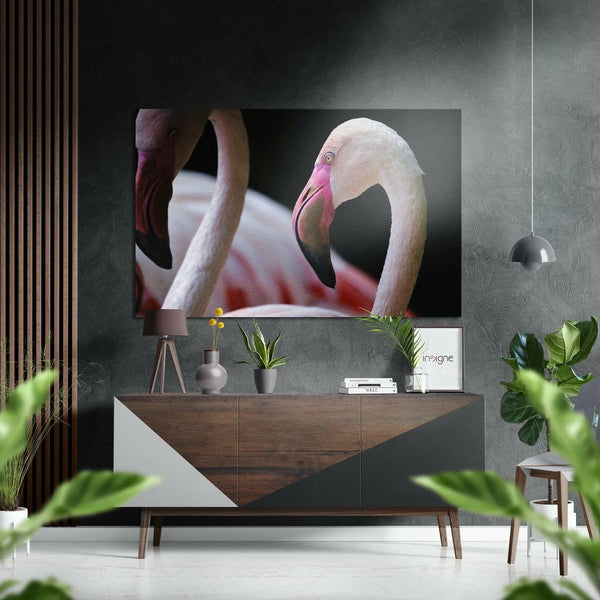 Flamingos | Alu-Dibond brushed Wall Art
