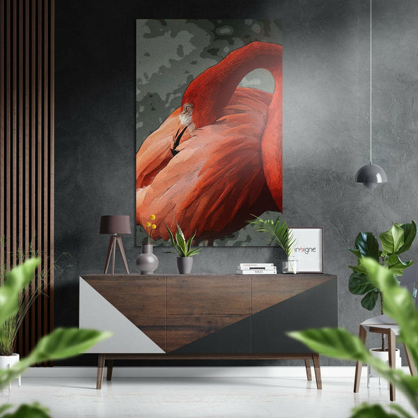 Flamingo | Alu-Dibond brushed Wall Art