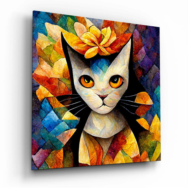 Amigucat Glass wall art | Designer Collection