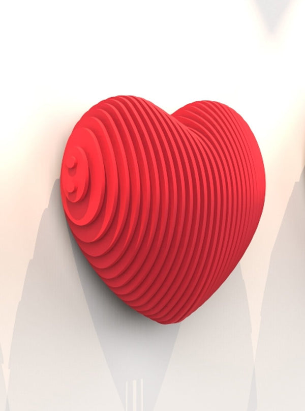 Art | Parametric | decorative Smooth Heart made of wood