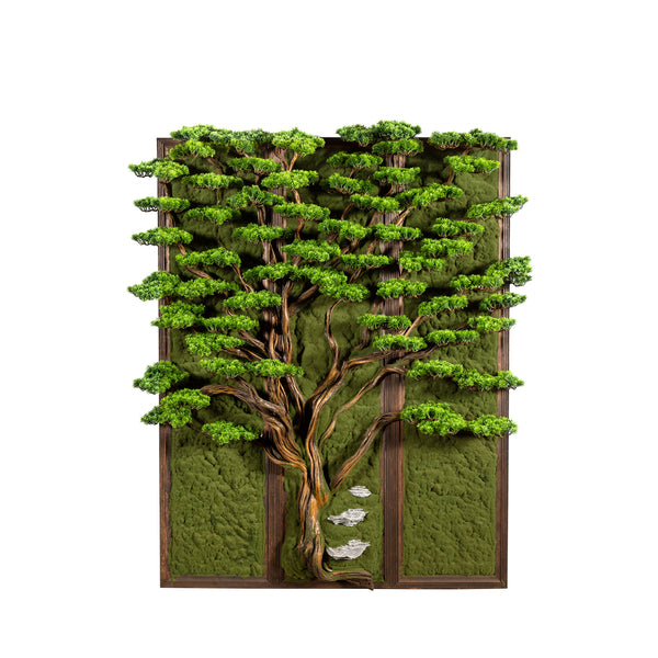 Layered Foliage 3D Wall Art Bonsai Tree