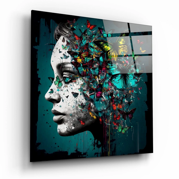 Butterfly Thoughts | Glass printing wall art