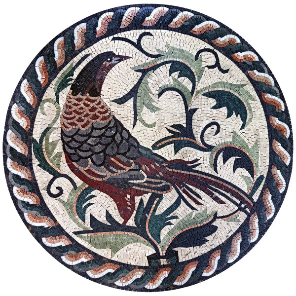 Pheasant with Leaves