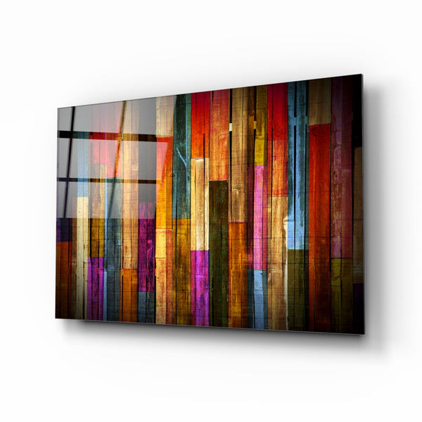 Painted Wood | Glass printing wall art