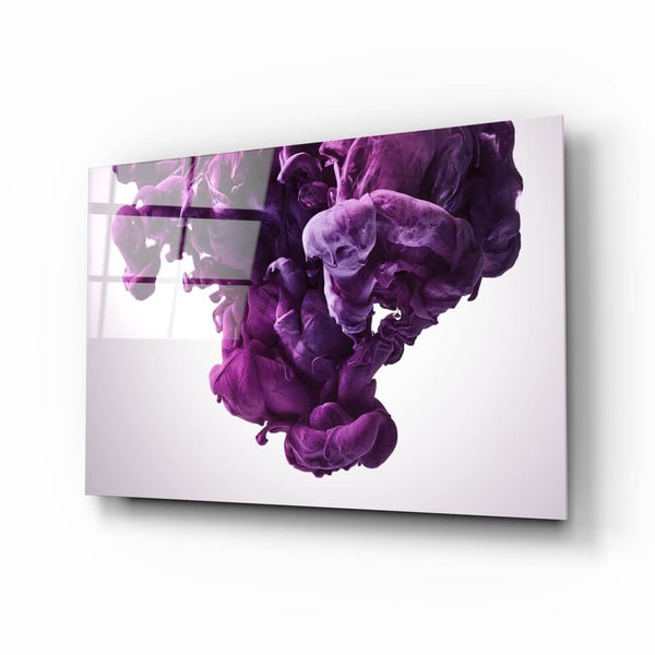 Purple Smoke Glass Printing wall art