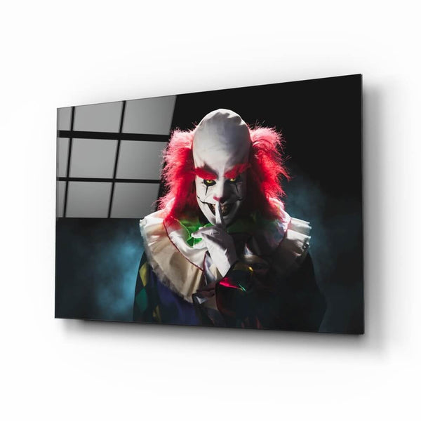 Clown - glass printing wall art