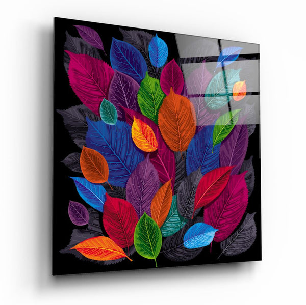 Glass printing wall art | Leaf Feast
