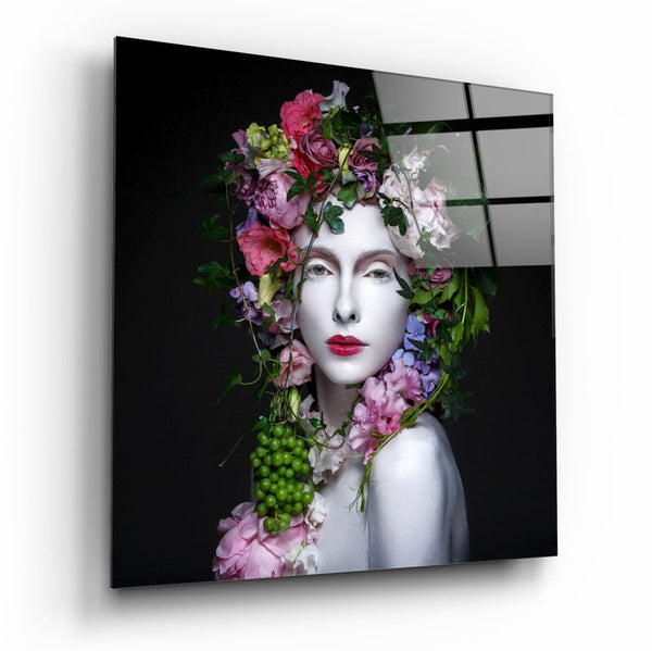 Woman Portrait | Glass printing wall art