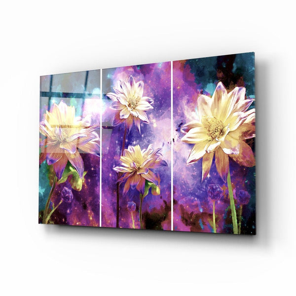 Flowers | Glass painting wall art