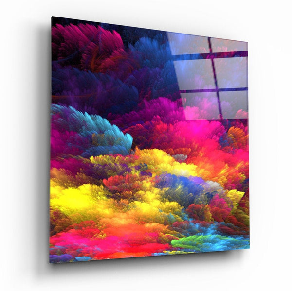 Color Burst - لوحة فنية جدارية مطبوعة على الزجاج