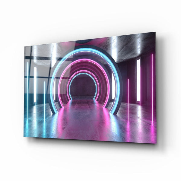 Neon Lights | Glass wall art