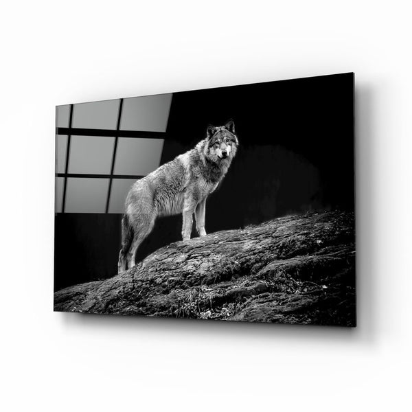 Wolf | Glass Painting | Glass wall art