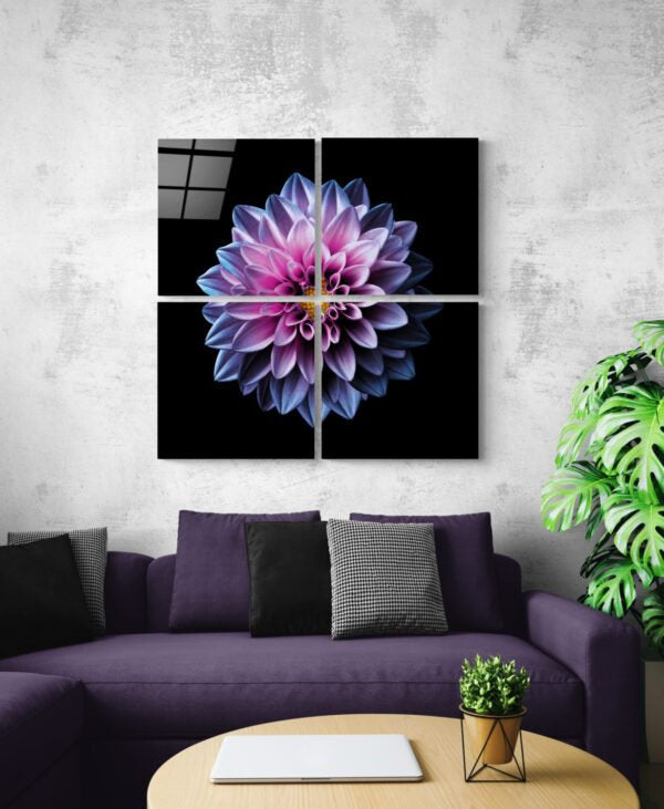 Purple Flower | Quadro Glass wall art