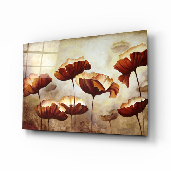 Poppy | Glass printing wall art