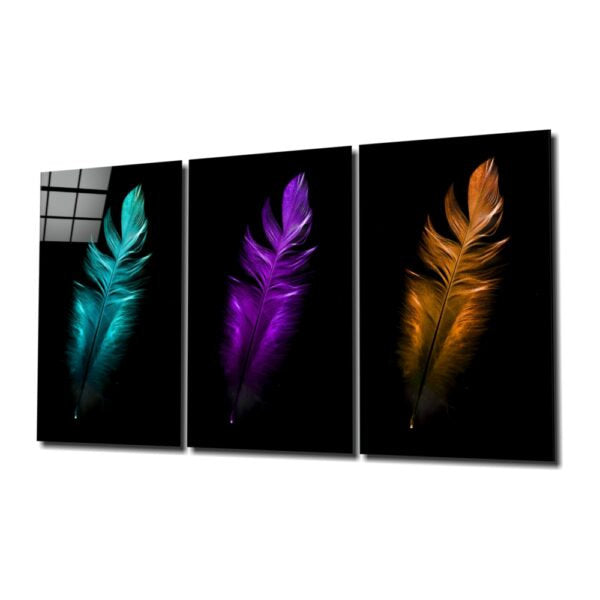 Bird Feathers Large Glass printing wall art