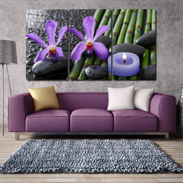 Purple Orchid - Extra Glass printing wall art