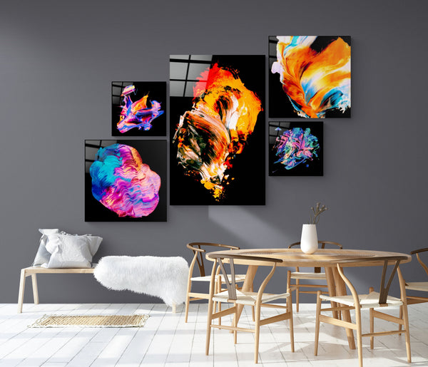 Dance of Colors - Glass printing wall art