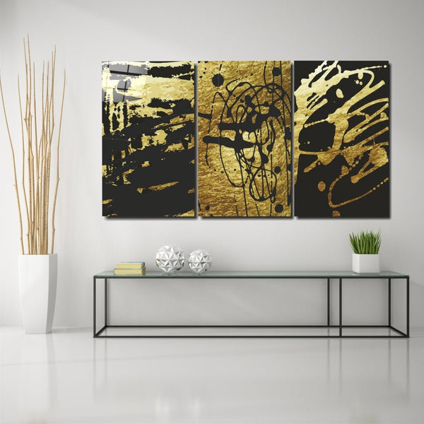 Abstract Doodles Extra Glass printing wall art