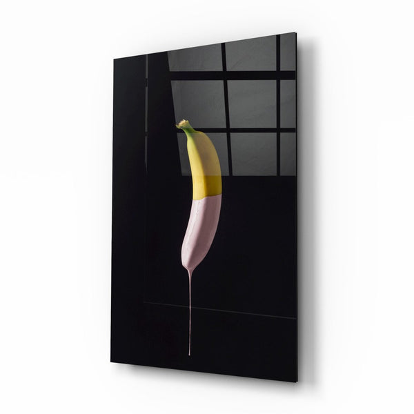 الموز - لوحة فنية جدارية على الزجاج - ديكور المنزل